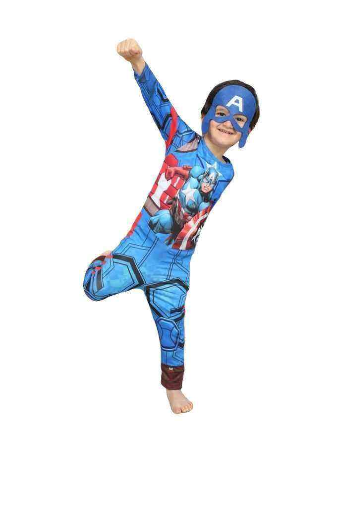Kaptan Amerika Kostümü - Süper Kahraman Kostümü